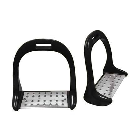 Jacks Imports Aluminum Stirrups 4-3/4" BLACK 3540-BK